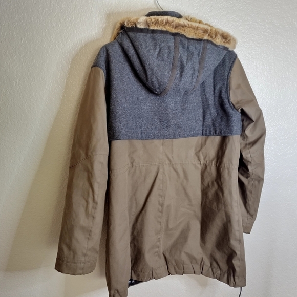 Frauenschuh rabbit fur men's parka Full Zip Winter jacket Sz L - Picture 7 of 15